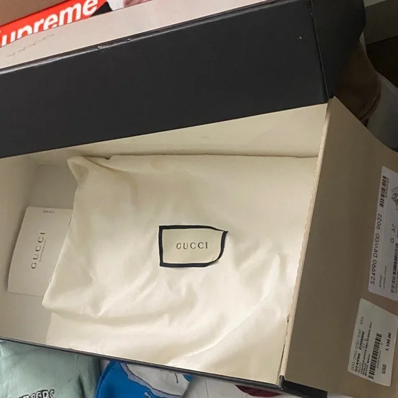 Gucci Women's Cream Multicolor Sneakers - Picture 5 of 5